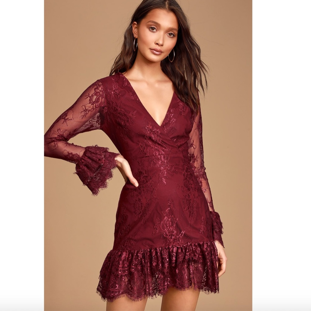 Lulu's NWT "All Yours" Long sleeve Mini Dress XS